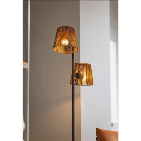 ETH Daan Vloerlamp 2xE27 Anodic brown