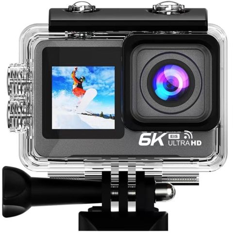 AT-M82TR 6K action camera IPS Wifi + Sony lens Nachtvisie