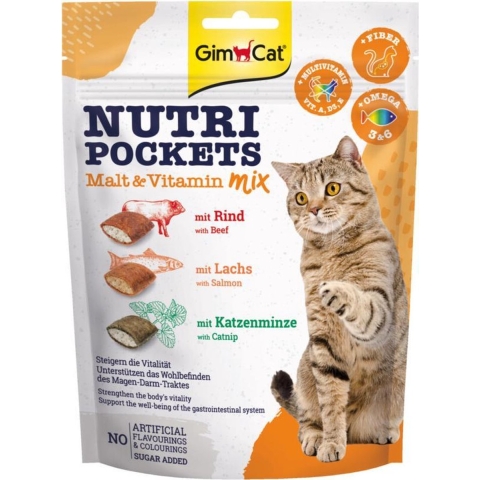 10x GimCat Nutri Pockets Multi-Vitamin Mix 150 gr