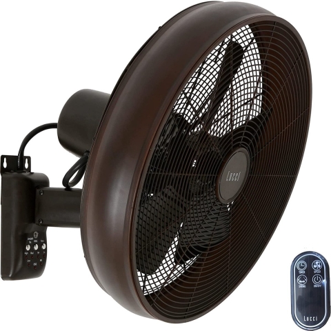 Lucci Air Wandventilator Breeze Brons Ø 46cm incl. Afstandsbediening
