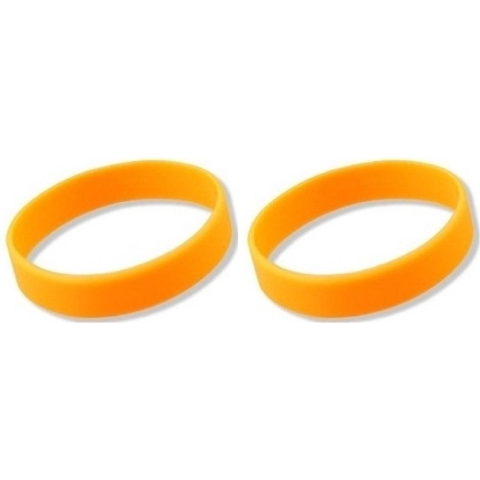 15x Siliconen armbandjes neon oranje -