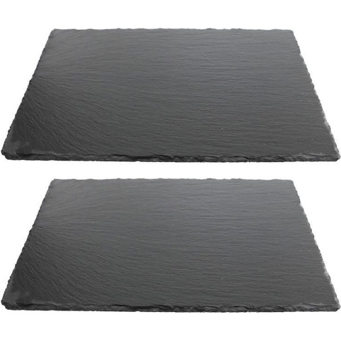 4x Leisteen serveerplanken/onderzetters 30 x 40 cm -