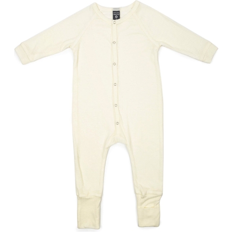 Smallstuff Pyjamapak - Drop Naald - Wol - Off White - Smallstuff - 1 jaar (80) - Pyjamapak