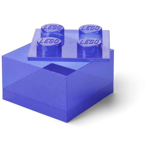 LEGO® Storage Opbergbox - 4 Knoppen - Glitter Violet - LEGO® Storage - OneSize - Box