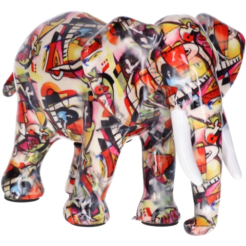 Spaarpot - olifant - luxe kwaliteit - rood - keramiek - 22 cm -