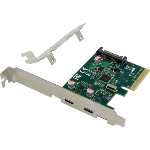 Conceptronic EMRICK07G 2 poorten USB-C 3.1 Gen2-interfacekaart PCI-Express, USB-C PCIe x4