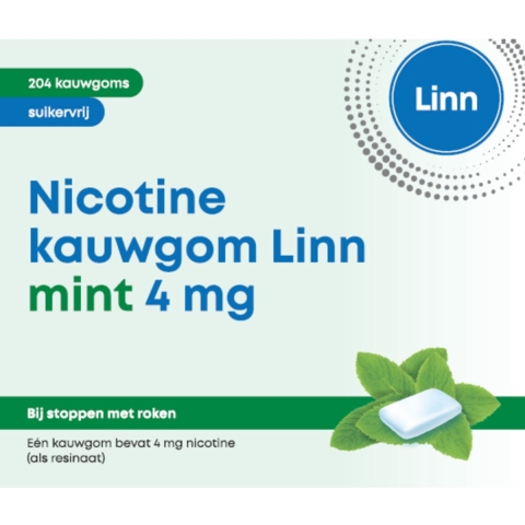 Linn Nicotine Kauwgom Mint 4mg