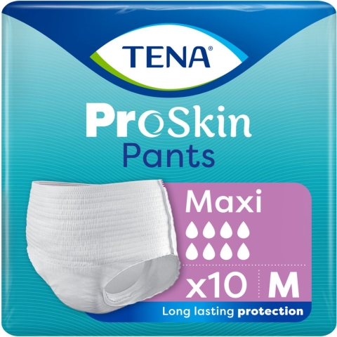 4x TENA Proskin Pants Maxi M 10 stuks