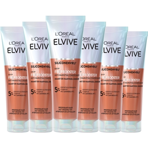 6x L'Oréal Elvive Fiber Booster Anti-Haaruitval Conditioner 150 ml