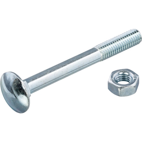 Hoenderdaal Slotbout Vz 4.8 +Moer Din603/555 M10X110 | 50 stuks - 1990.01.70701