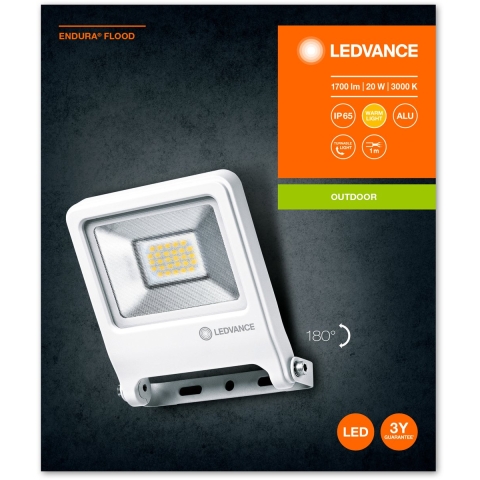 LEDVANCE ENDURA® FLOOD Warm White L 4058075239630 LED-buitenschijnwerper 20 W