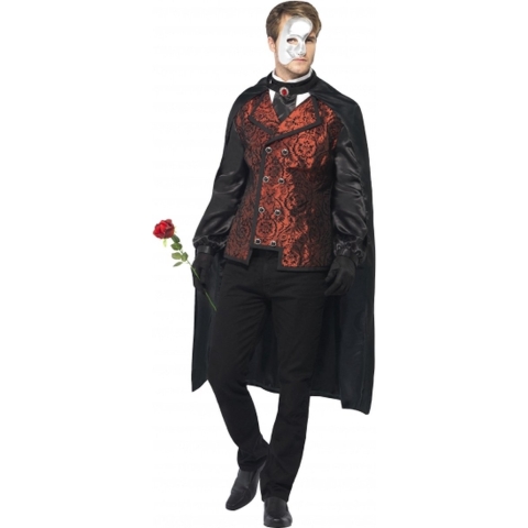 Dark Opera Masquerade kostuum - zwart - voor volwassenen 52-54 (L) -