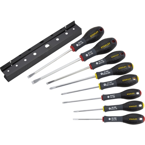Stanley handgereedschap 8-Delige FatMax Schroevendraaierset Parallel/Standaard/Phillips - 0-65-437