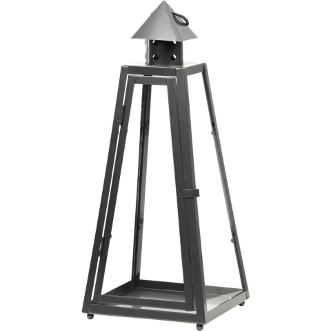Fancy Flames Lantaarn - metaal - 16,7 x 39,9 cm - windlicht voor tuin -