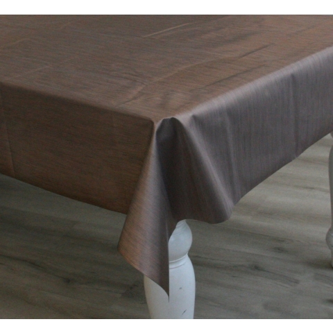 Bellatio Design Tafelkleed - brons - metallic look - 140 x 300 cm -