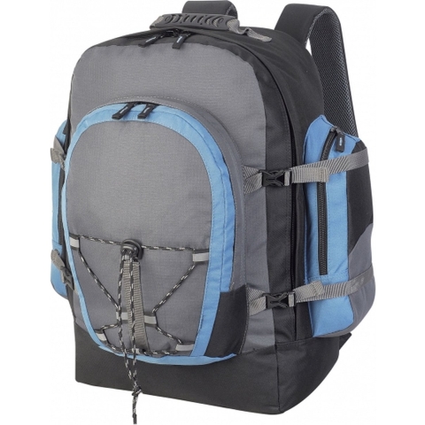 Backpackers rugzak voor volwassenen - grijs/blauw - 40 liter -