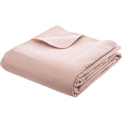 Atmosphera Bedsprei Dolce Vita - roze - 240 x 260 cm - polyester - luxe motief -