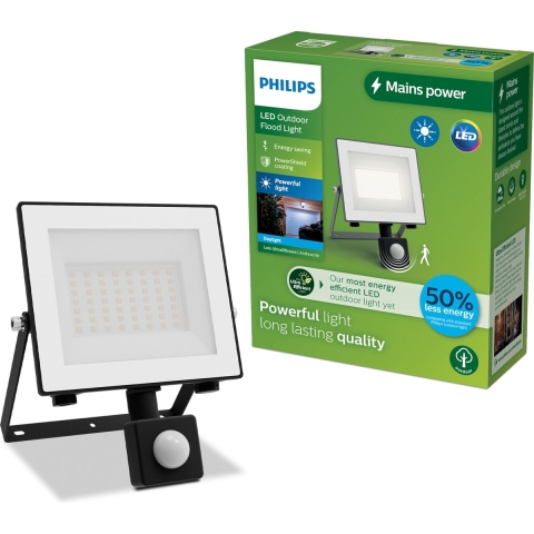 Philips Lighting Lois 929004643301 LED-buitenschijnwerper met bewegingsmelder 14 W Koudwit
