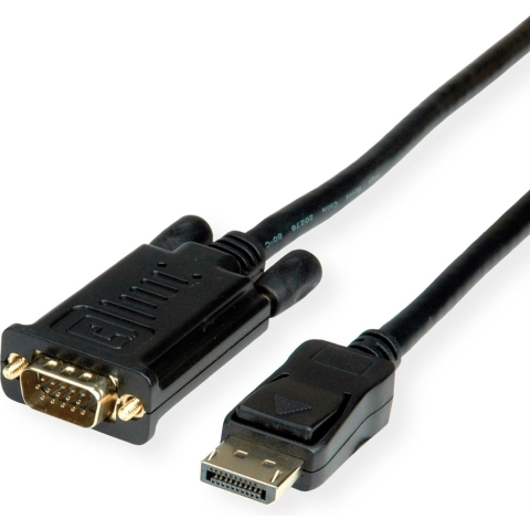 VALUE Cable DisplayPort - VGA, M / M, zwart, 5 m