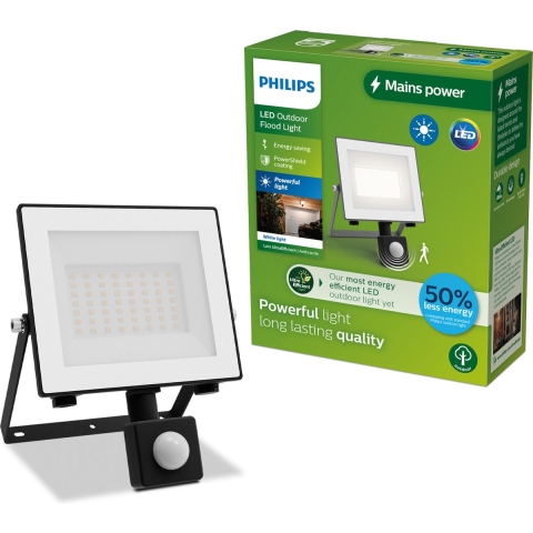 Philips Lighting Lois 929004643201 LED-buitenschijnwerper met bewegingsmelder 14 W Warmwit
