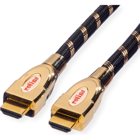 ROLINE GOLD HDMI Ultra HD kabel met ethernet, M/M , 1 m