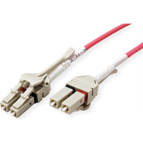 ROLINE glasvezelkabel 50/125µm OM4, LC/LC, Low-Loss connector, violet, 3 m