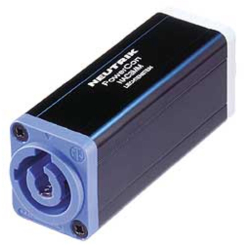 Neutrik NAC3MM Stekkeradapter [Netstekker - Netstekker] Zwart 1 stuk(s)