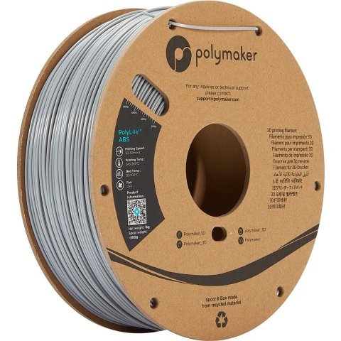 Polymaker PA02003 PolyLite Filament PLA kunststof 1.75 mm 1000 g Grijs 1 stuk(s)