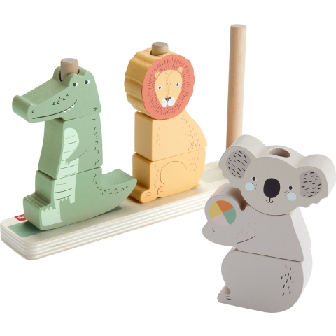 Fisher Price Houten Stapel Dieren