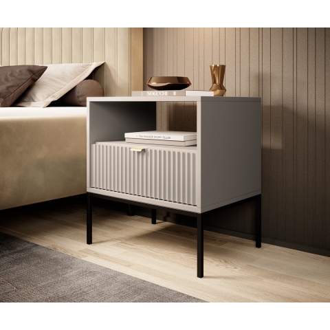 Meubella Nachtkastje Navil - Beige