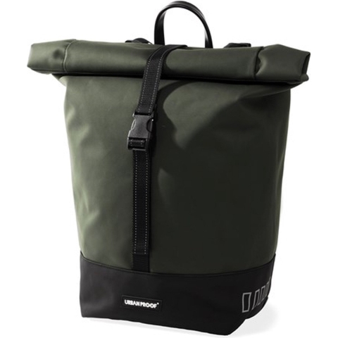 Enkele fietstas Rolltop Recycled 20L Groen
