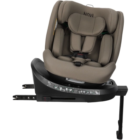 Autostoel Novi Baby® David 3.0 Premium I-Size 360° Dark Taupe
