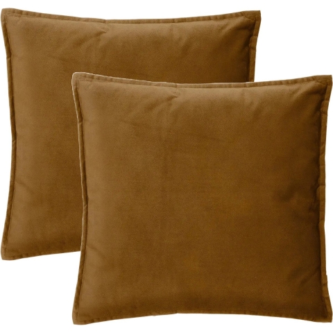 Bank/sierkussens Sophia - 2x stuks - 55 x 55 cm - polyester met rits -