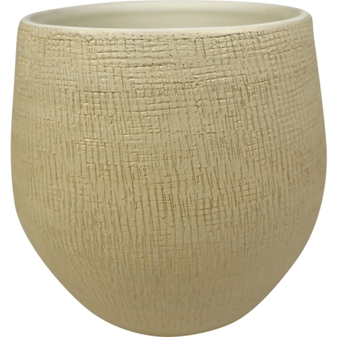Ter Steege Plantenpot - moderne look - beige - 31 x 28 cm - bloempot -
