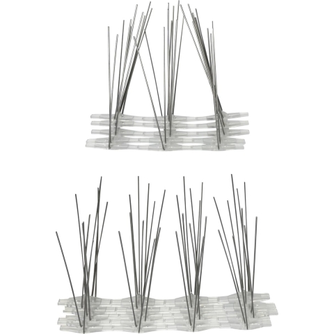 Antiklimstrips vogelpinnen - 40x - metaal - 660 cm - inbraakbeveiliging -