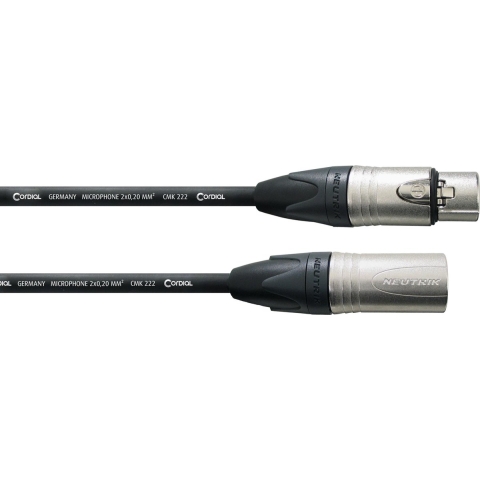Cordial CPM 5 FM XLR Verbindingskabel [1x XLR-bus - 1x XLR-stekker] 5.00 m Zwart