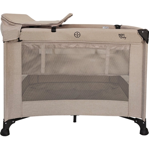 Campingbed/Box Novi Baby® Nolan Luxe Air+ Sand Melange