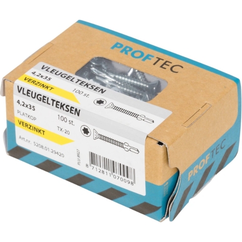 Proftec Afstandschroef Vz Torx TX25 6.0X120 | 50 stuks - 5239.01.50801