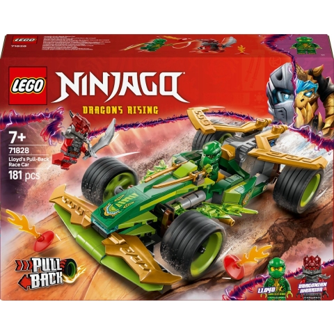 LEGO® Ninjago - Lloyds pull-back racewagen 71828 - 181 Onderdele - LEGO® - OneSize - Blokken