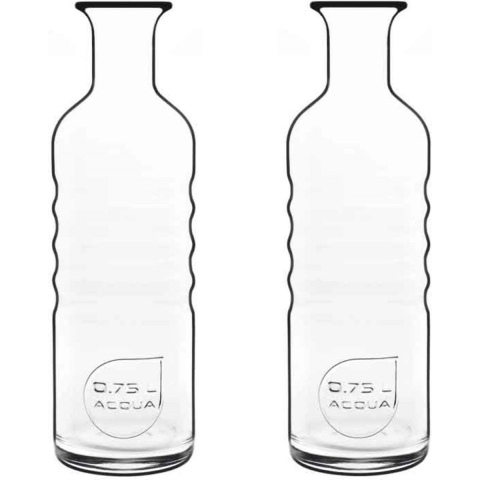 4x Glazen water karaffen van 750 ml Optima -
