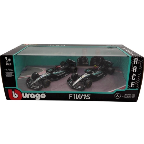 Bburago F1 Mercedes AMG W15E ´24 2er-Set 1:43 Auto