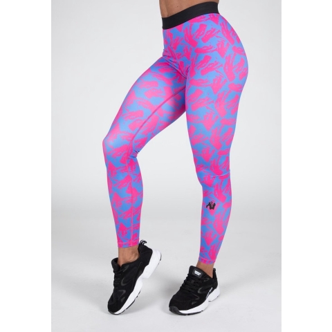 Gorilla Wear Colby Legging - Blauw/Roze - M