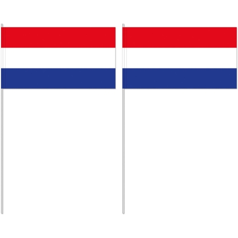 50 Nederlandse zwaaivlaggetjes 12 x 24 cm -