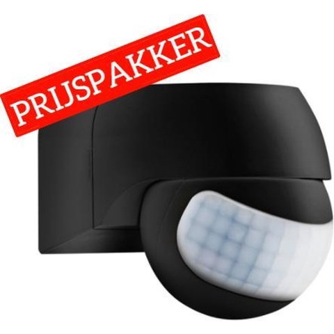 ESYLUX EM10055096 Bewegingsmelder Opbouw (op muur) 180 ° Zwart IP44
