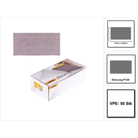 Mirka ABRANET 115x230mm Grip | P120 | 50/verpakking - 5411205012