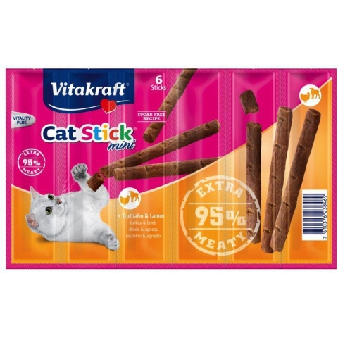 Vitakraft Catstick Classic met kalkoen & lam kattensnack 10 x 6 sticks