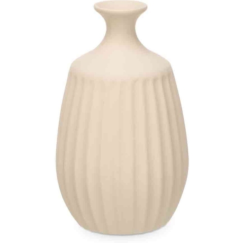 Bloemenvaas Antique Athena - creme wit - keramiek - D27 x H48 cm -