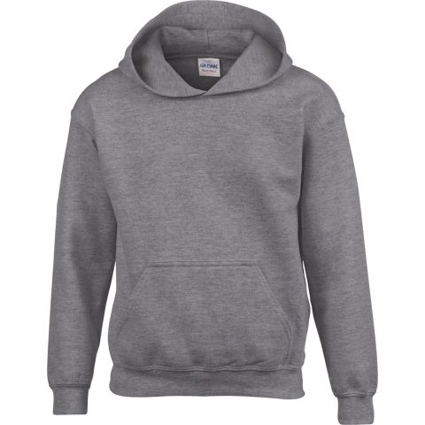Gildan G18500K Heavy Blend™ Youth Hooded Sweatshirt - Graphite Heather - M (140/152)
