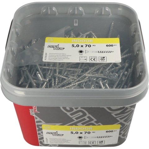 Dynaplus Unischroef Vz Pk Torx TX25 5.0X80/42 | 500 stuks - 0289.11.42401