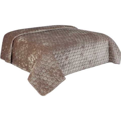 Unique Living - Bedsprei Peggy 240x280cm taupe